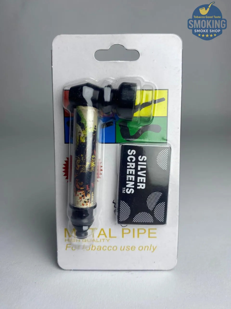 D&K Metal & Glass Pipe — مدواخ معدني بغطاء زجاجي قصير من دي آند كيه