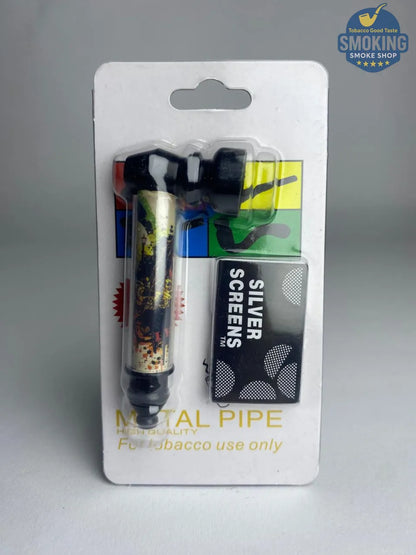 D&K Metal & Glass Pipe — مدواخ معدني بغطاء زجاجي قصير من دي آند كيه