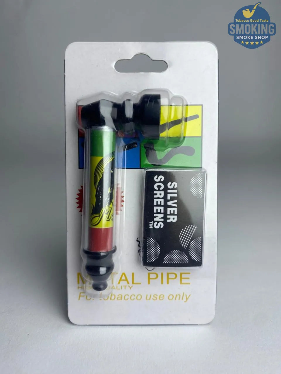 D&K Metal & Glass Pipe — مدواخ معدني بغطاء زجاجي قصير من دي آند كيه