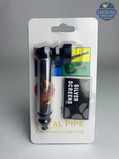 D&K Metal & Glass Pipe — مدواخ معدني بغطاء زجاجي قصير من دي آند كيه