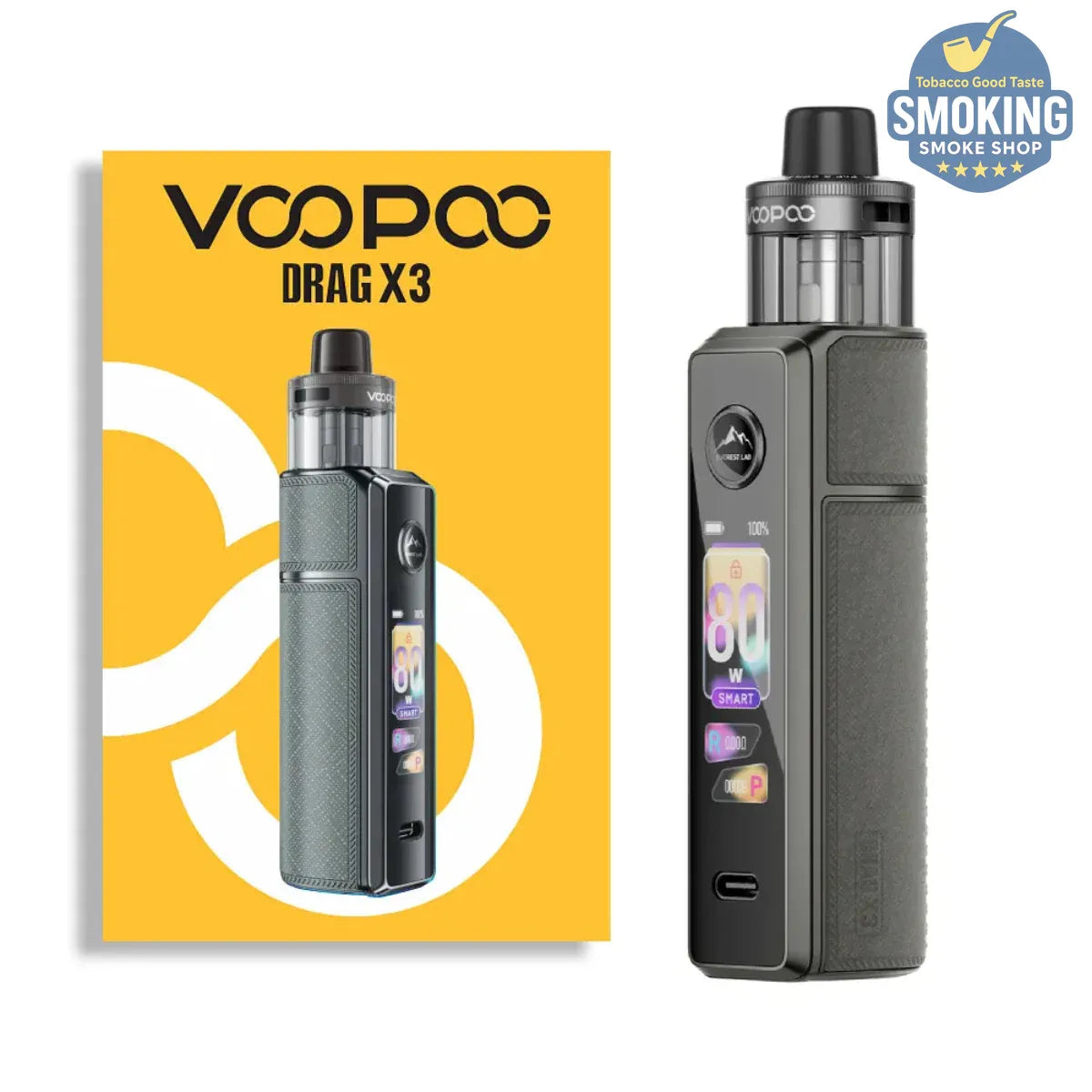 Voopoo DRAG X3 —فايب فوبوو دراج اكس 3 جهاز كامل بطارية خارجي