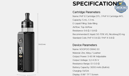 VOOPOO Drag S3 — فايب دراج اس 3 جهاز كامل 