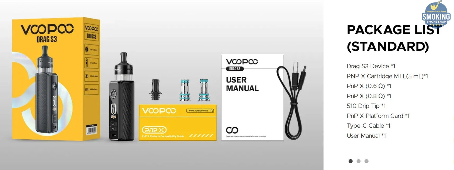 VOOPOO Drag S3 — فايب دراج اس 3 جهاز كامل 