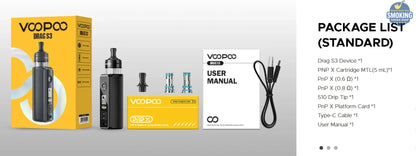 VOOPOO Drag S3 — فايب دراج اس 3 جهاز كامل 