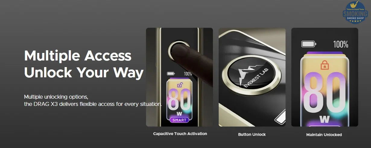 Voopoo DRAG X3 —فايب فوبوو دراج اكس 3 جهاز كامل بطارية خارجي 