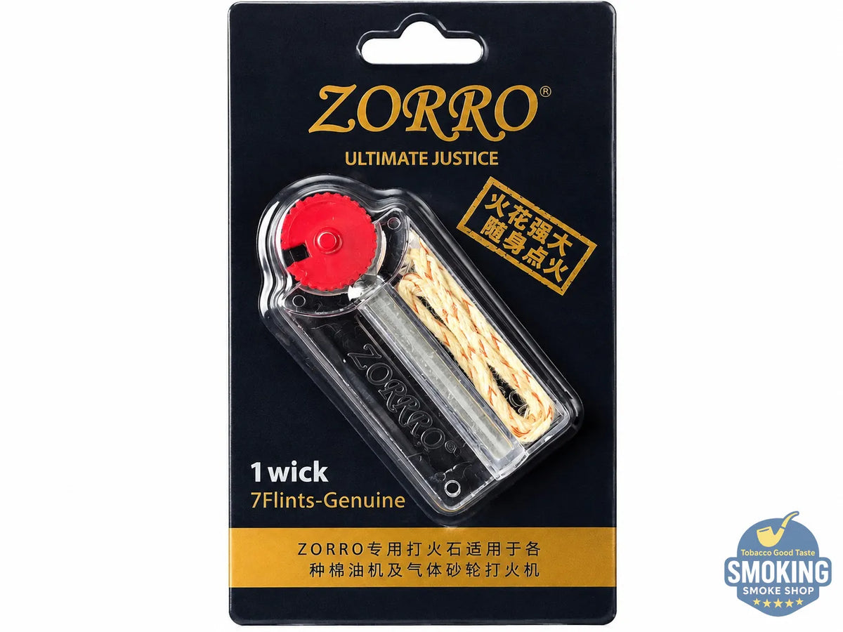 ZORRO Lighter Flint & Wick Kit — طقم صيانة ولاعات زيبو (حجارة إشعال وفتيل)