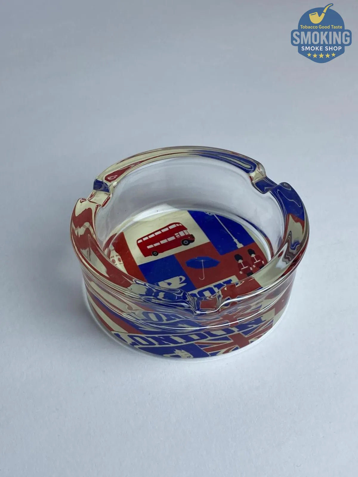 Glass Ashtray — طفاية سجائر زجاج دائرية بتصاميم متنوعة
