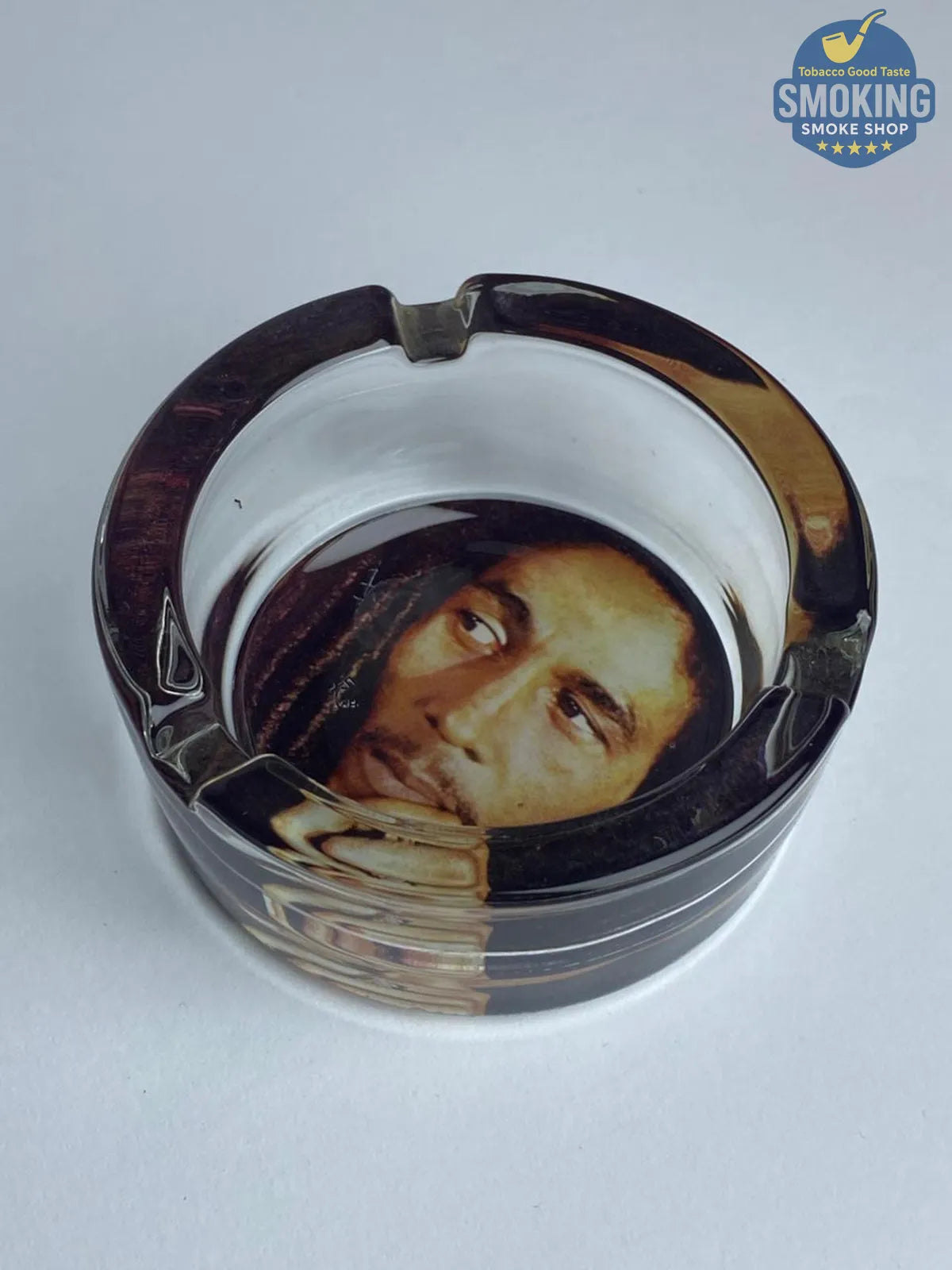 Glass Ashtray — طفاية سجائر زجاج دائرية بتصاميم متنوعة