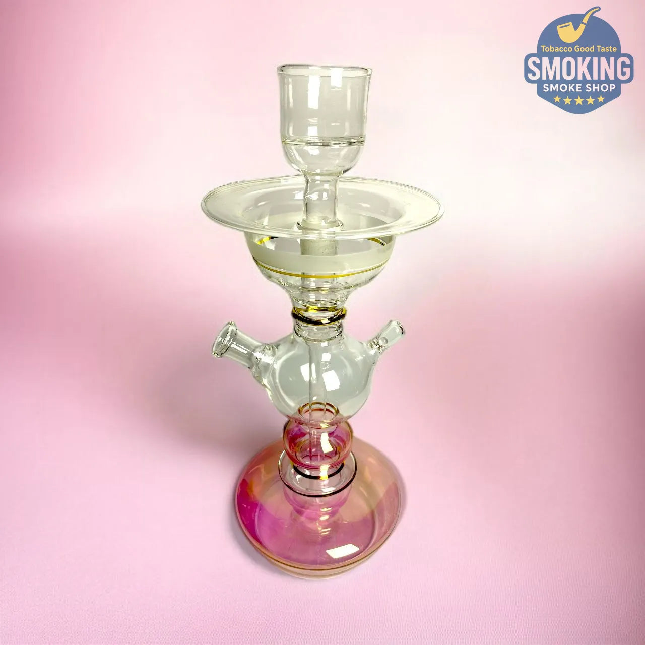 Glass Shisha — شيشة زجاجية شفافة ملونة ✨ مع ثلاجة للثلج