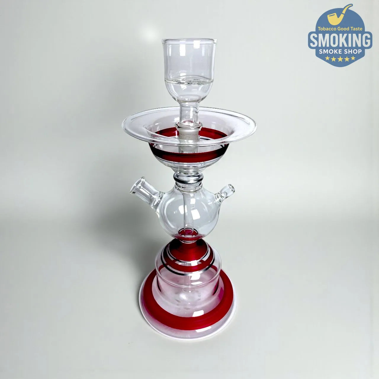 Glass Shisha — شيشة زجاجية شفافة ملونة ✨ مع ثلاجة للثلج