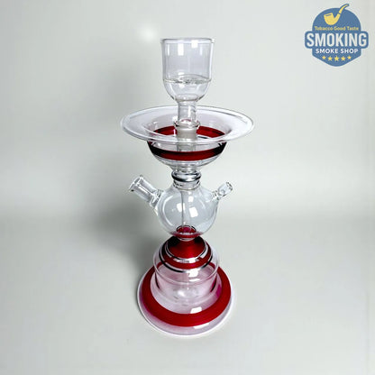 Glass Shisha — شيشة زجاجية شفافة ملونة ✨ مع ثلاجة للثلج
