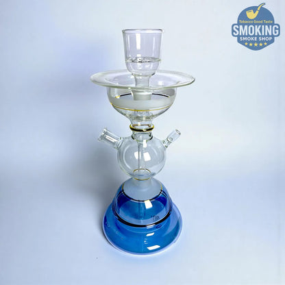 Glass Shisha — شيشة زجاجية شفافة ملونة ✨ مع ثلاجة للثلج