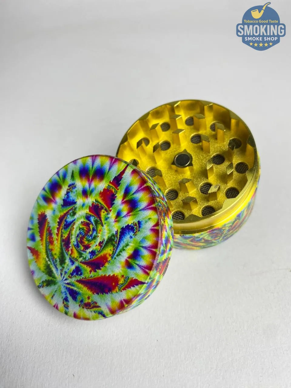 D&K Amsterdam Tobacco Grinder —  مطحنة تبغ أمستردام معدن سيلفر واسود وملون