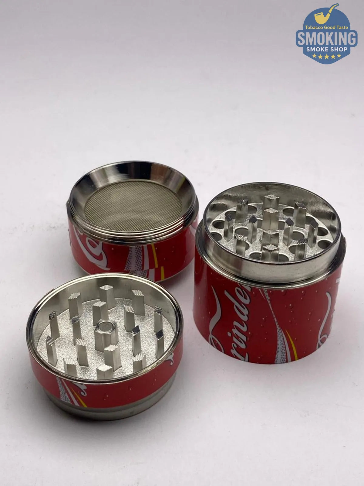 Can Shape tobacco Grinder — مطحنة تبغ بشكل علبة كانز 🥤