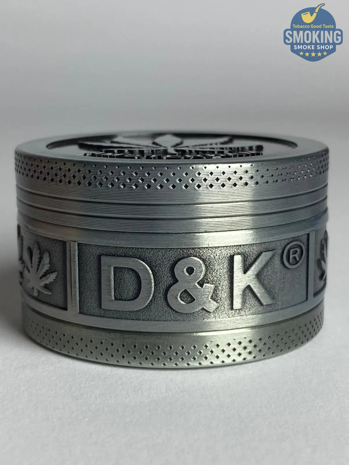 D&K Amsterdam Tobacco Grinder — مطحنة تبغ أمستردام معدن سيلفر 