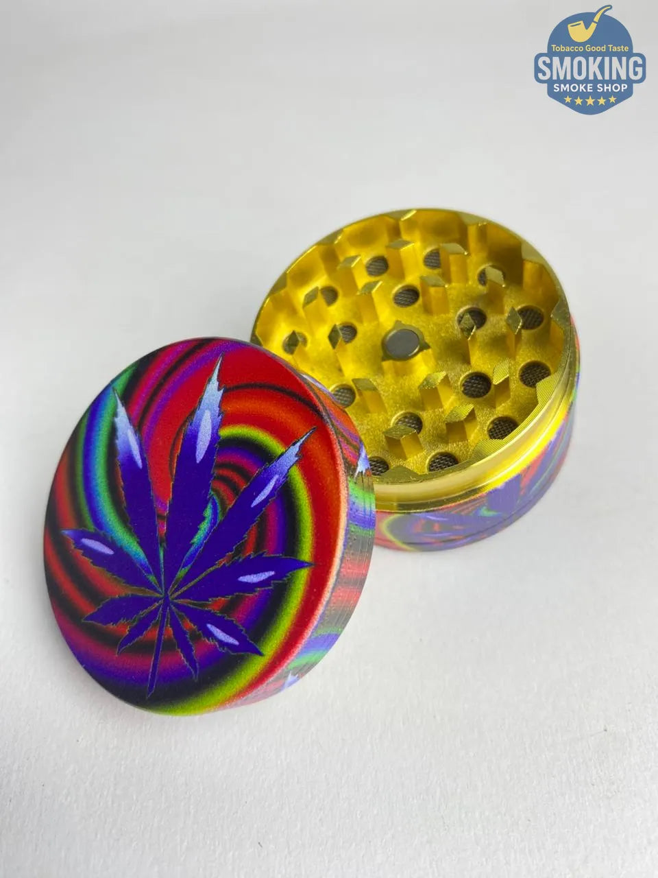 D&K Amsterdam Tobacco Grinder —  مطحنة تبغ أمستردام معدن سيلفر واسود وملون