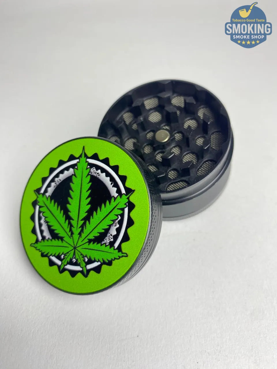 D&K Amsterdam Tobacco Grinder —  مطحنة تبغ أمستردام معدن سيلفر واسود وملون