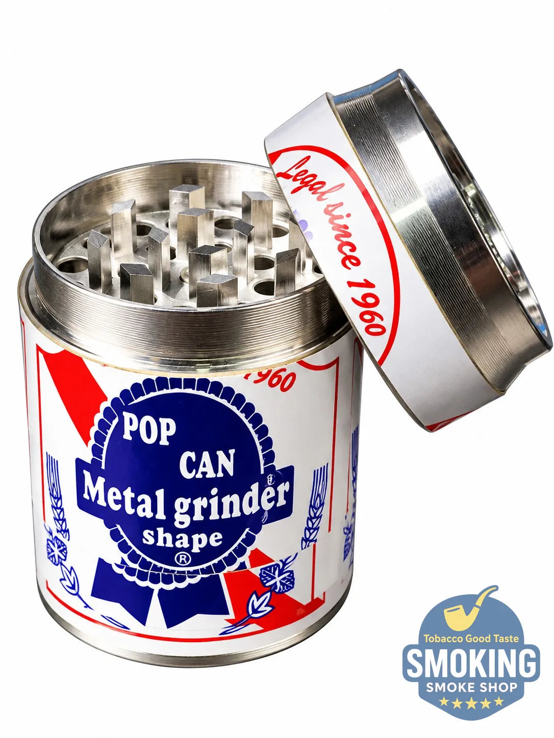 Can Shape tobacco Grinder — مطحنة تبغ بشكل علبة كانز 🥤