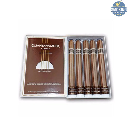 Guantanamera Cristales Cigar – جوانتاناميرا كريستال سيجار مغلف في تيوب بلاستيكي ( علبة او قطعة سيجار كوبي مغلفة ) 