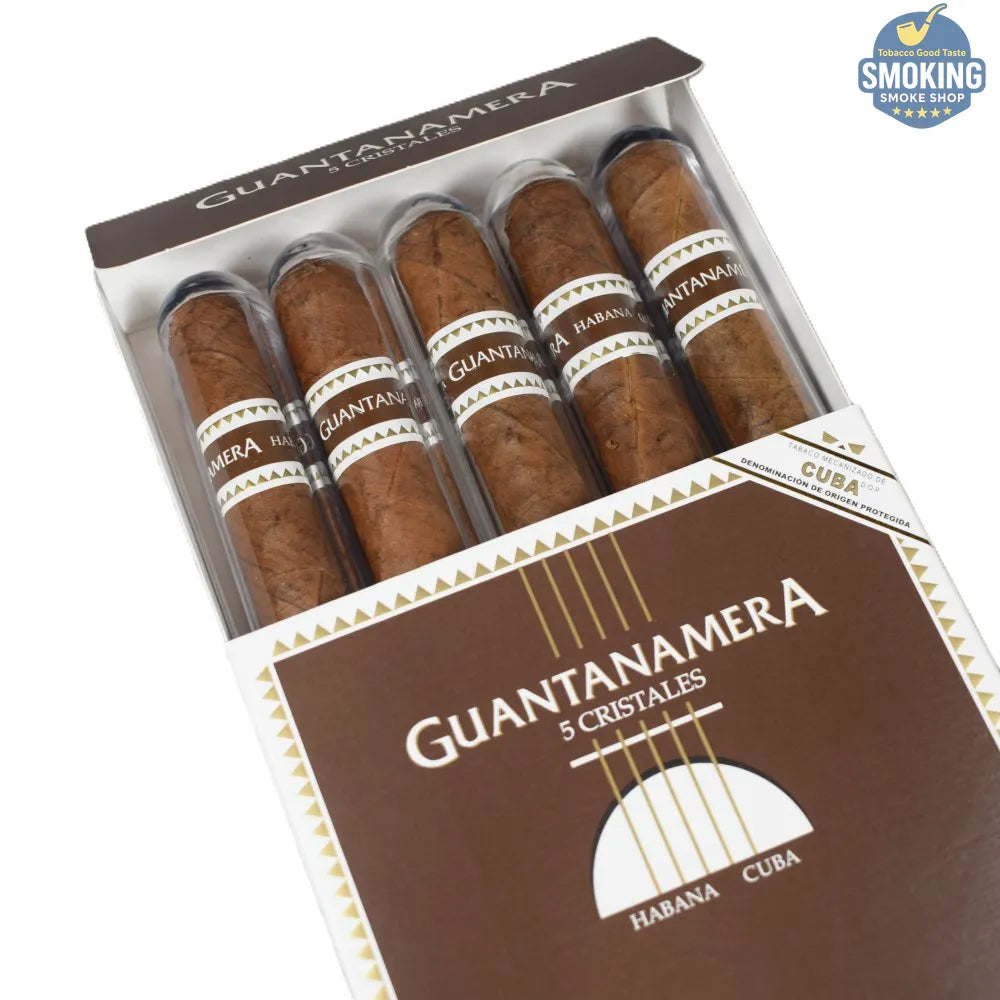 Guantanamera Cristales Cigar – جوانتاناميرا كريستال سيجار مغلف في تيوب بلاستيكي ( علبة او قطعة سيجار كوبي مغلفة ) 