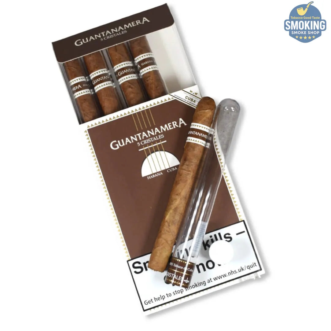 Guantanamera Cristales Cigar – جوانتاناميرا كريستال سيجار مغلف في تيوب بلاستيكي ( علبة او قطعة سيجار كوبي مغلفة ) 