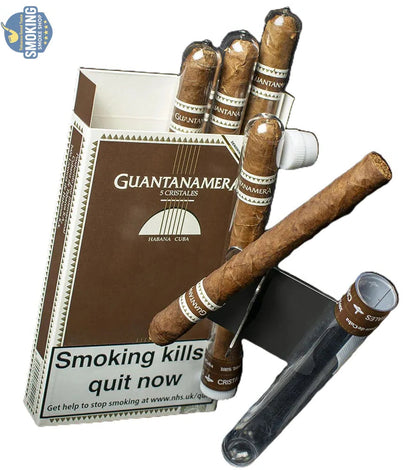Guantanamera Cristales Cigar – جوانتاناميرا كريستال سيجار مغلف في تيوب بلاستيكي ( علبة او قطعة سيجار كوبي مغلفة ) 