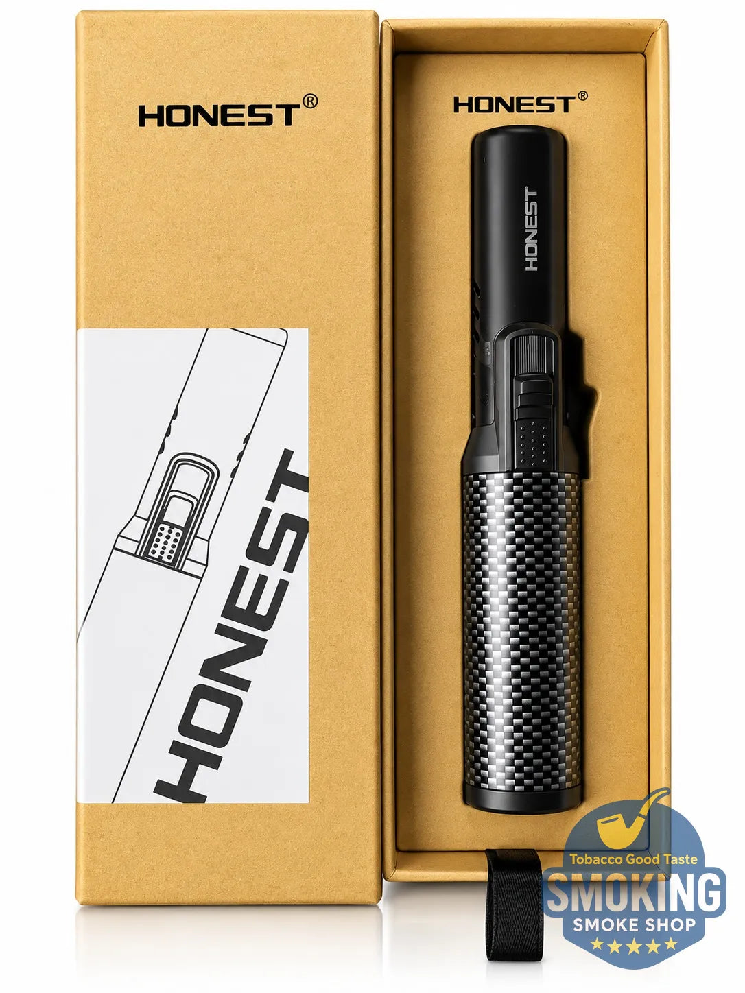 HONEST Big Torch Lighter - ولاعة تورش اونست لهب قوي قابل للتعديل