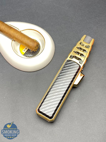 JOBON TORCH LIGHTER - ولاعة سيجار توربو – فخامة الكربون/الخشبي