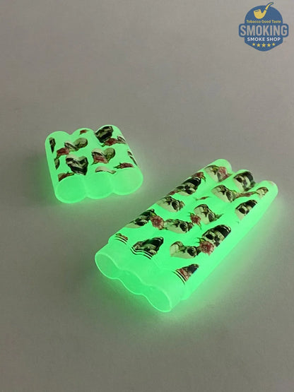 💡 Plastic Joint Holder —  تيوب حفظ السجائر الملفوفة البلاستيكي الفسفوري المتوهّج المضيء ليلاً