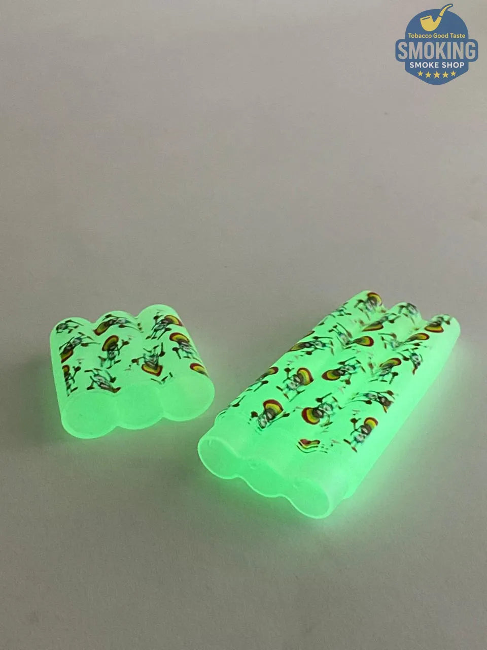 💡 Plastic Joint Holder —  تيوب حفظ السجائر الملفوفة البلاستيكي الفسفوري المتوهّج المضيء ليلاً