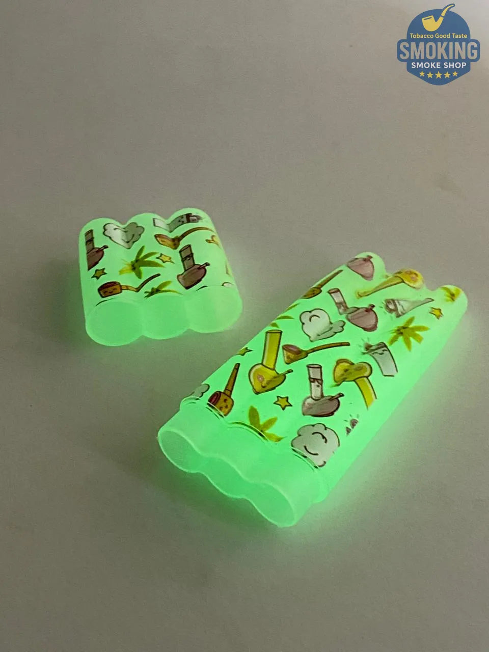💡 Plastic Joint Holder —  تيوب حفظ السجائر الملفوفة البلاستيكي الفسفوري المتوهّج المضيء ليلاً