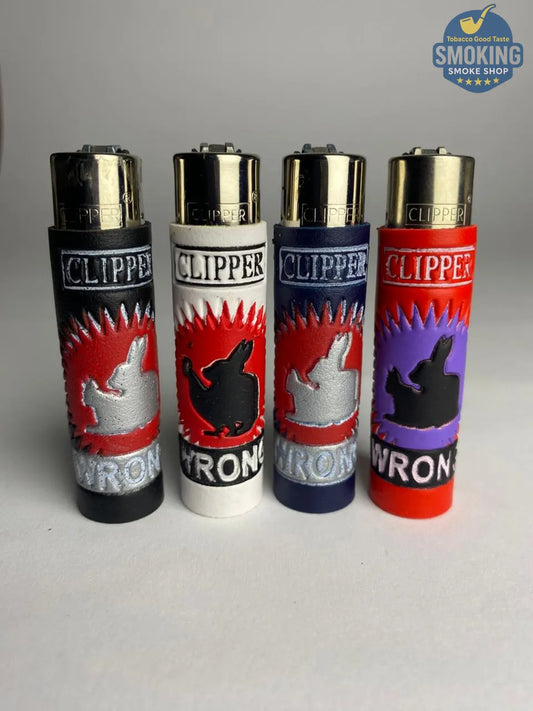 CLIPPER 5D Leather Reusable Lighter — ولاعة كليبر مكسوة جلد قابلة لإعادة التعبئة باشكال مثيرة