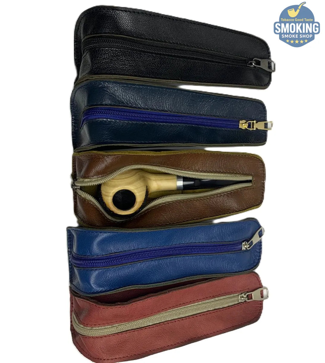Pipe Leather Pouch 100% Natural Egyptian Goat Leather — جراب بايب من جلد الماعز المصري الطبيعي 100%