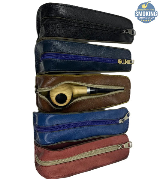 Pipe Leather Pouch 100% Natural Egyptian Goat Leather — جراب بايب من جلد الماعز المصري الطبيعي 100%