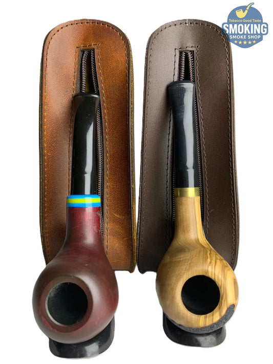 Pipe Leather Pouch 100% Natural Egyptian cow Leather — جراب بايب من جلد بقري مصري الطبيعي قوي وثقيل 100%