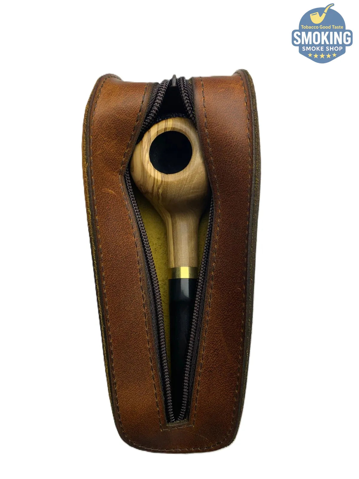 Pipe Leather Pouch 100% Natural Egyptian Goat Leather — جراب بايب من جلد الماعز المصري الطبيعي 100%
