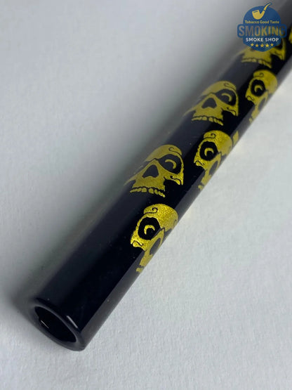 D&K Skull Glass Pipe — مدواخ زجا ملون جي دي آند كيه بنقشة جماجم 💀🔥