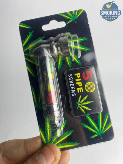 D&K Metal & Glass Pipe — مدواخ معدني بغطاء زجاجي قصير من دي آند كيه