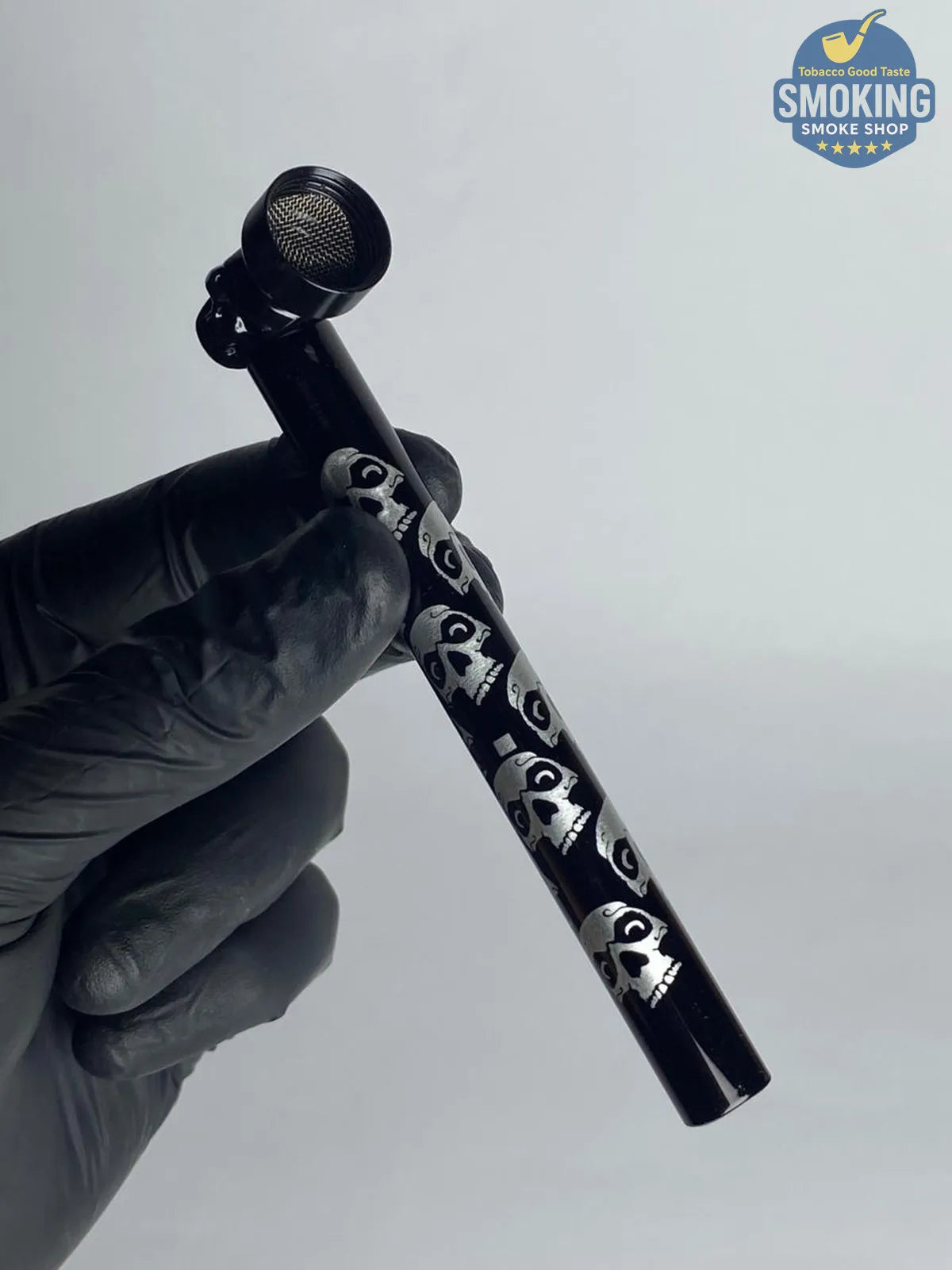 D&K Skull Glass Pipe — مدواخ زجا ملون جي دي آند كيه بنقشة جماجم 💀🔥
