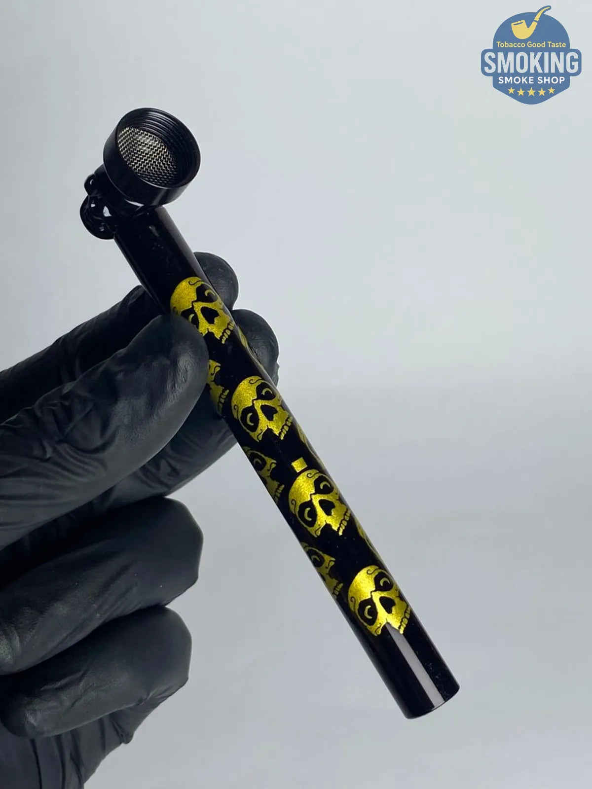 D&K Skull Glass Pipe — مدواخ زجا ملون جي دي آند كيه بنقشة جماجم 💀🔥