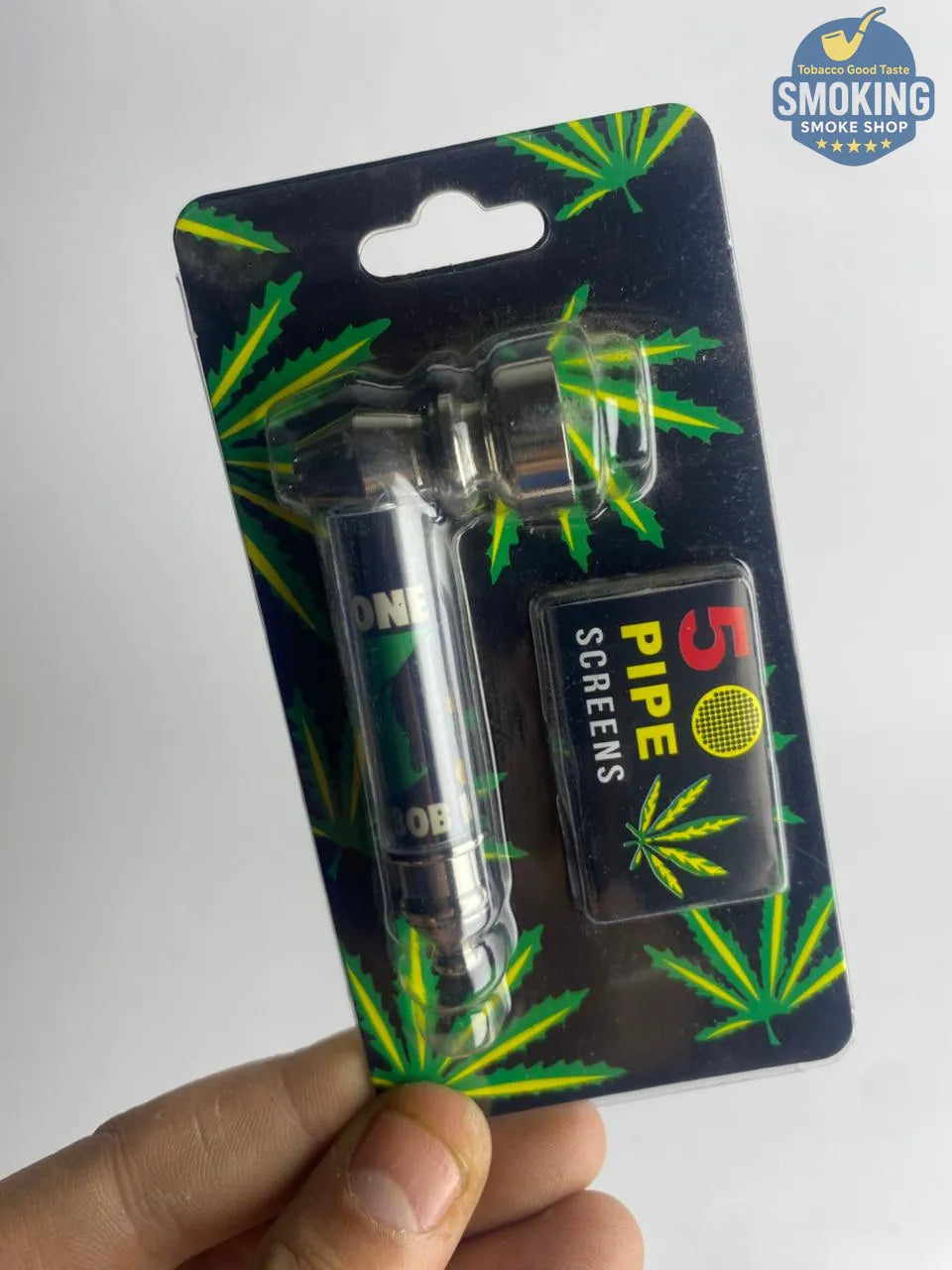 D&K Metal & Glass Pipe — مدواخ معدني بغطاء زجاجي قصير من دي آند كيه