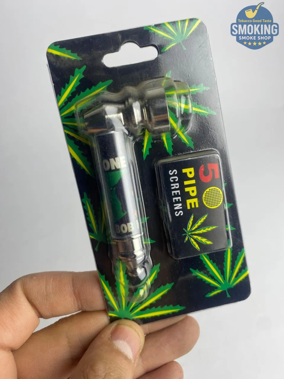 D&K Metal & Glass Pipe — مدواخ معدني بغطاء زجاجي قصير من دي آند كيه