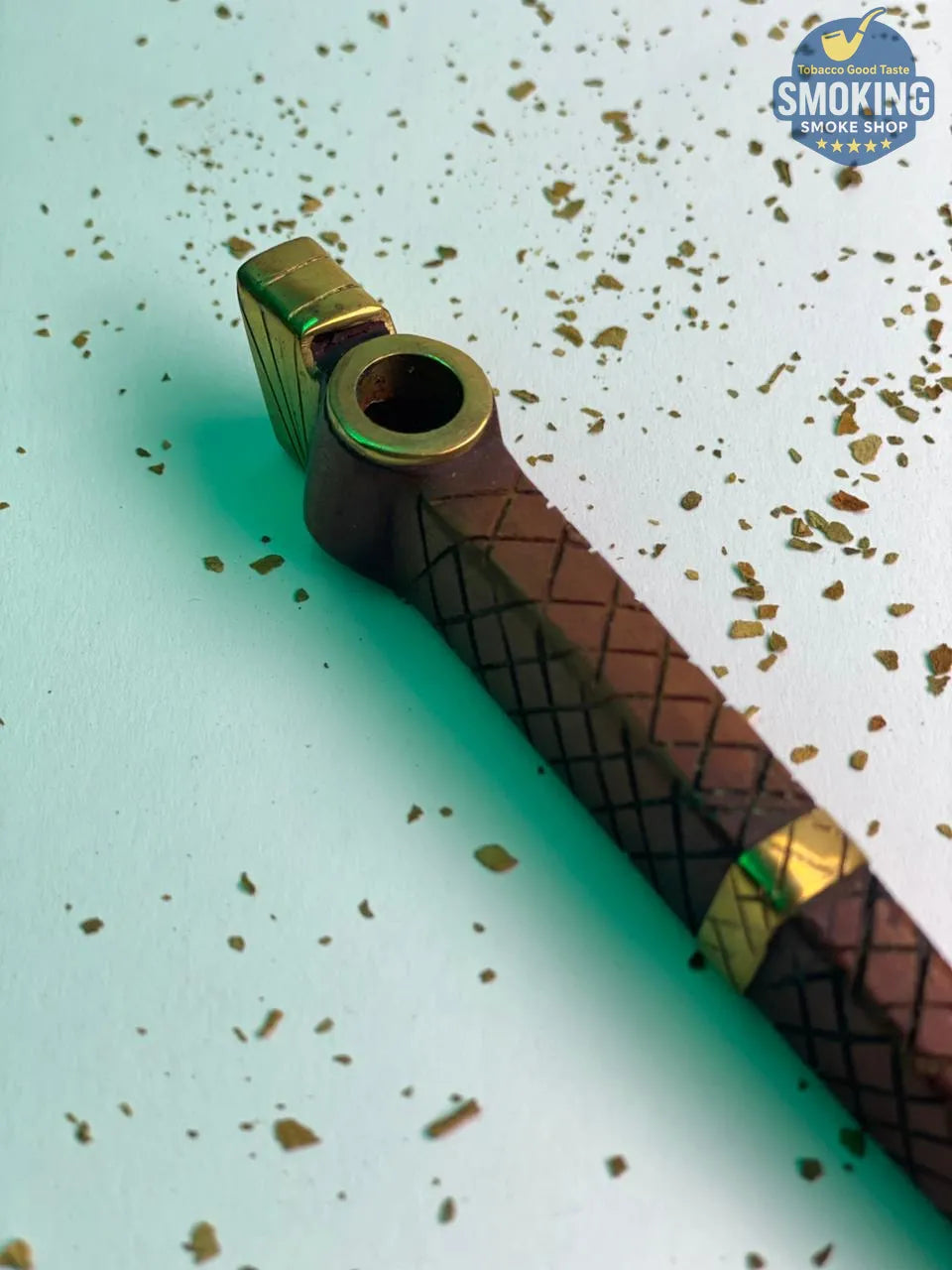 Ottoman Wooden Dokha Pipe — مدواخ خشب عثماني كلاسيك مطعم بنحاس