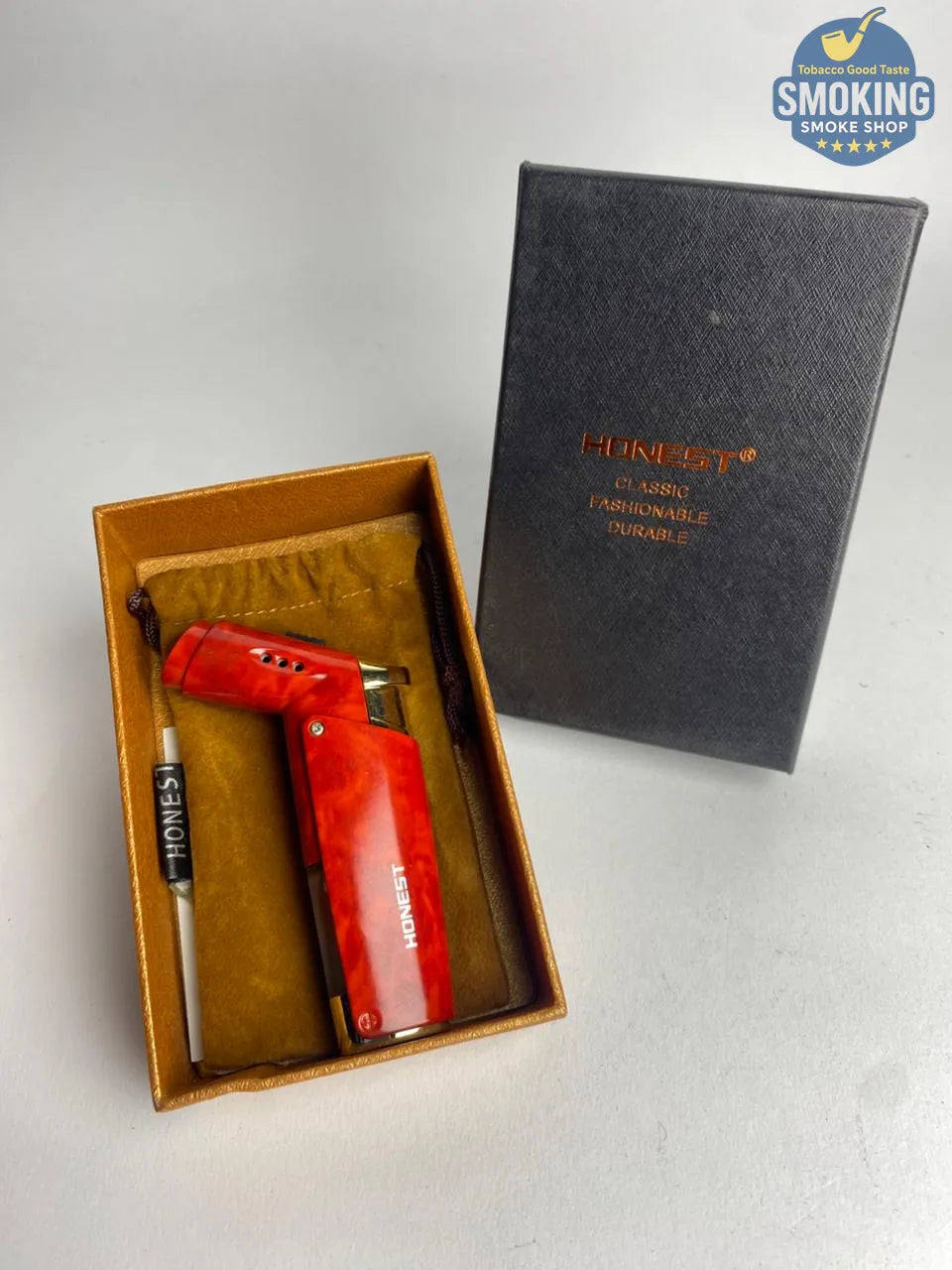 Single Torch Jet Lighter — ولاّعة بايب تورش منفردة ( ذهبي - احمر - اسود )