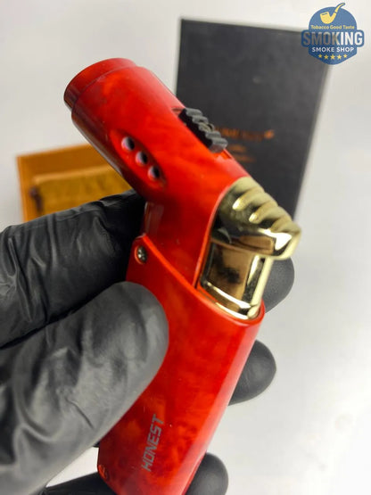 Single Torch Jet Lighter — ولاّعة بايب تورش منفردة ( ذهبي - احمر - اسود )