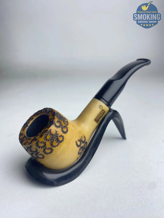 Pipsan half Turkish Bent outdoorsman pipe بايبسان بايب ( وسط ) اوت دور تركي محلي منحي