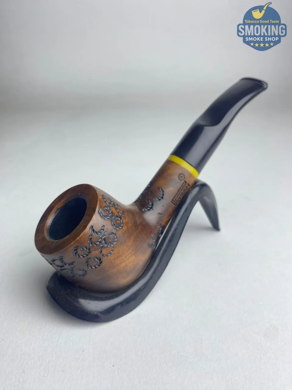 Pipsan half Turkish Bent outdoorsman pipe بايبسان بايب ( وسط ) اوت دور تركي محلي منحي
