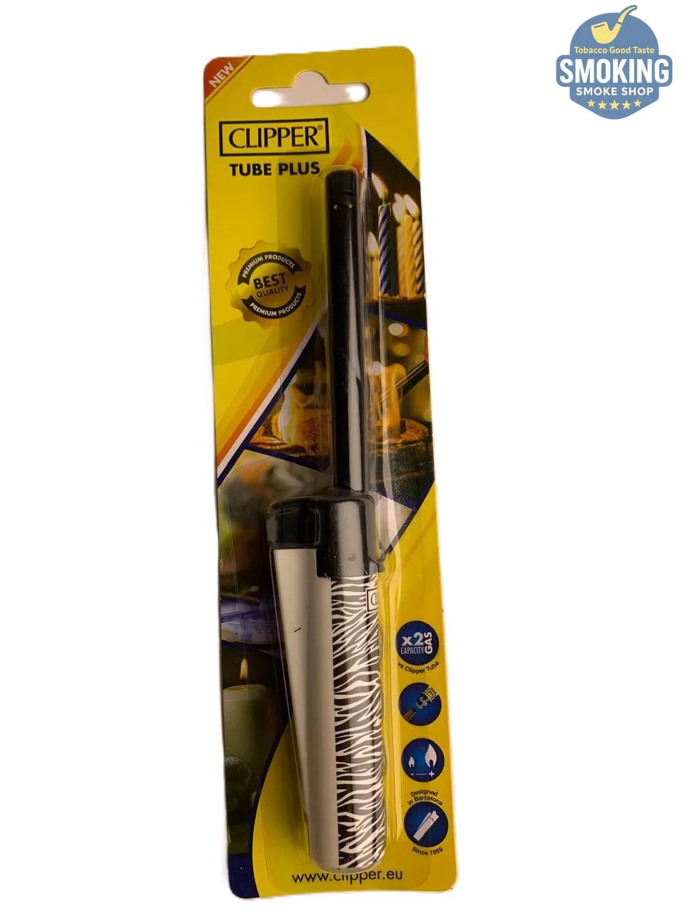 Clipper Tube Plus Refillable Utility Lighter — ولاعة كليبر تيوب بلس طويلة قابلة لإعادة التعبئة