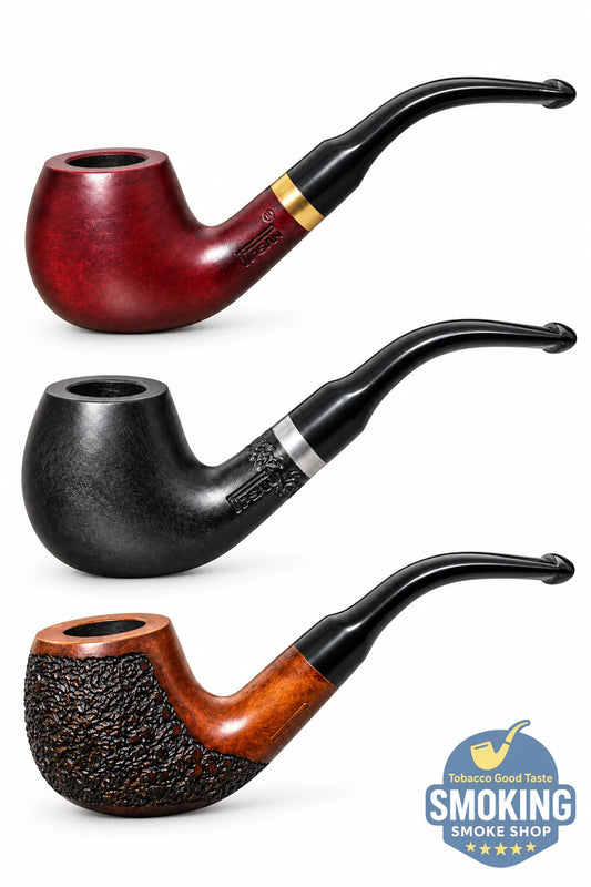 Pipsan Bent outdoorsman Self-Standing pipe بايبسان اوت دور بايب خشب تركي منحني ذاتي الوقوف علي الطاولة