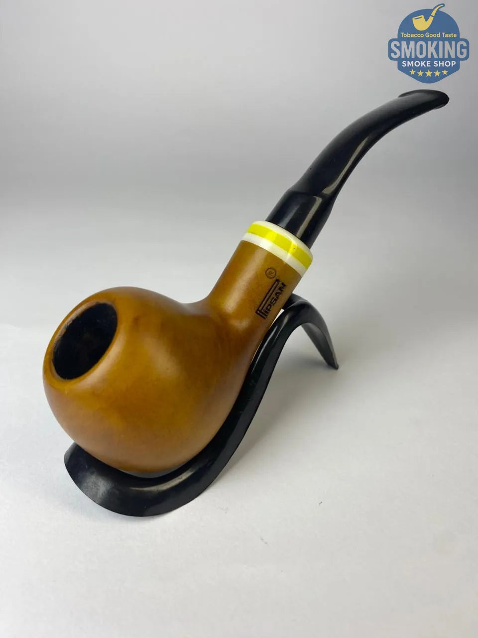 Pipsan Apple colored Stem pipe بايبسان آبل بايب تركي خشب ساق سوداء